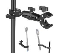 Support De Serrage Double Pour Moto,Vélo,Barres Transversales,Parapluie,Bureau,Support D'éclairage,Support Photo