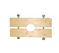Support de serrage en bois pour tuyau de fontaine Ø 110 mm - Support pour lester et abaisser lors du plissement - Outil de construction de puits