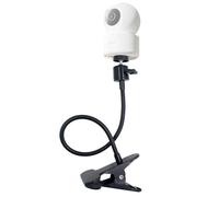Support de Serrage Flexible pour caméra de Surveillance avec Pince trépied et Tuyau de 40 cm en métal avec vis 1/4" pour babyphone Moniteur extérieur caméra de sécurité intérieure