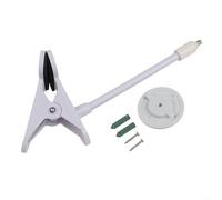 Support de serrage flexible pour TP-Link C200 C210 C220 C201 C202 C211 C212 C222 C230, construction en métal robuste, sans perçage, support sécurisé, couleur blanche (18 cm, blanc)