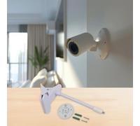 Support de serrage flexible pour TP-Link Tapo C200/C210/C220/C201/C202/C211, support de caméra en métal avec plaque à dégagement rapide, support mural réglable de 18 cm, blanc