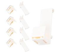 Support de Serrage pour Stores Enrouleurs, 4 Pièces Attache Rideau sans Percage Fixation Rideau pour Store Enrouleur, Accessoires de Remplacement pour Fenêtres en PVC, Battants de Porte