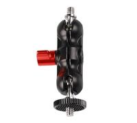 Support de serrage rotatif à 360 degrés en alliage d'aluminium pour photographie, double rotule, fixation rapide pour appareil photo, moniteur, accessoires vidéo