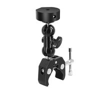 Support de serrage satellite réglable en aluminium avec tête à 2 rotules pour installation de poteaux de yacht de remorque, support de serrage réglable pour parabole