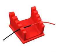Support de serre-fil pour poste de soudure et table de soudage - Support de fixation magnétique réglable en ABS - 64 x 55 x 35 mm - Rouge - Orgue de fil d'établi