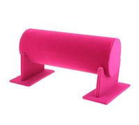 Support de serre-tête en velours pour magasin de détail, présentoir à bijoux (couleur : rose rouge)