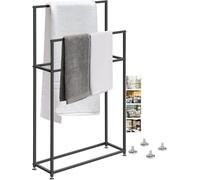 Support de Serviette en métal à 2 Niveaux Stand de Serviette de Salle de Bain autoportante. KeYJ