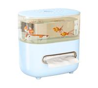 Support de serviette - en tissu moderne pour décoration d'aquarium, distributeur de serviettes 2 en 1, couvercle antidérapant, accessoire pour étagère de bureau d'intérieur | Inic