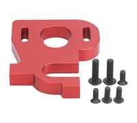 Support de siège de moteur réglable en alliage d'aluminium, accessoire de voiture RC pour Wltoys 1/14 144001, pièce de mise à niveau usinée CNC durable 48 mm 36 mm, 6 vis incluses (Rouge R)