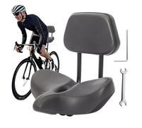 Support De Siège De Vélo Large - Hauteur Réglable De 10 Cm, Chaise De Tricycle Rembourrée, Cuir PU Souple | Kit De Serrage De Rail Universel, Robuste, Absorbant Les Chocs, Protection De La Taille Des
