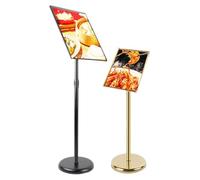 Support de signalétique extérieure réglable - Support de Sol en résine résistante aux intempéries, adapté aux Restaurants, à l'affichage de menus, aux, aux événements, à la Public