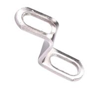Support de silencieux en forme de Z - Collier de fixation pour tuyaux d'échappement de moto Finition argentée en acier inoxydable pour une durabilité élevée | Vendu à l'unité pour fixer solidement les