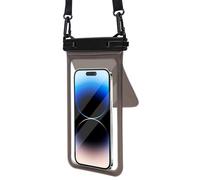 Support de smartphone permanent étanche avec deux espaces pour téléphone et accessoires adapté pour la plage, la piscine, les croisières, convient aux écrans de 7,5 pouces