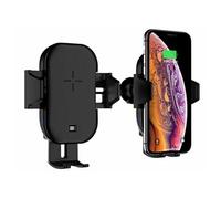 Callstel Support de smartphone pour grille d'aération avec chargeur compatible Qi 15 W
