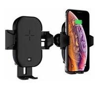 Callstel Support de smartphone pour grille d'aération avec chargeur compatible Qi 15 W