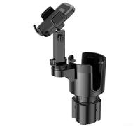 Support de smartphone pour porte-gobelet de véhicule avec bras d'extension réglable et rotation à 360 degrés