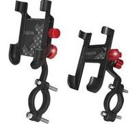Support de smartphone pour vélo, droit, noir/rouge