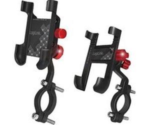 Support de smartphone pour vélo, droit, noir/rouge