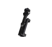 Support de smartphone robuste en aluminium incliné réglable avec deux emplacements pour griffes, compatibilité universelle de 60 à 91 mm, support de téléphone pour perches à selfie