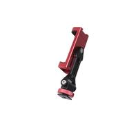 Support de smartphone robuste en aluminium incliné réglable avec deux emplacements pour griffes, compatibilité universelle de 60 à 91 mm, support de téléphone pour perches à selfie