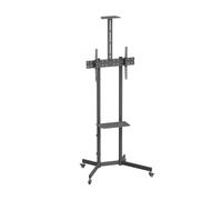 Support de sol Aisens ECO avec roulettes - Plateau DVD et support de caméra pour moniteur/télévis