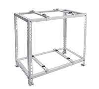 Support de Sol en Acier galvanisé pour climatiseur Split Mini, Support de Fixation au Sol à Double Niveau pour systèmes de climatisation de 9 000 à 18 000 BTU, Support de condenseur Durable