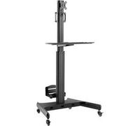 Support de sol mobile pour bureau/moniteur Napofix SW9100B 13" - 32" Noir