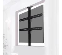 Support De Sol Pivotant À 360° pour Téléviseur LCD, Meuble TV Pivotant pour Cloison, Base Pivotante, Support TV Inclinable Réglable, Compatible avec Les Écrans De 32 À 75 Pouces.(170-205cm)