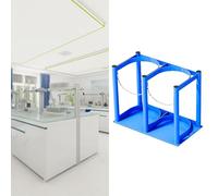 Support de sol pour bouteilles d'oxygène - Support métallique durable pour bouteilles de gaz médicaux, support de rangement compact pour bouteilles d'oxygène (L-39cm/15,4"), support robuste.