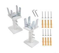 Support de sol pour radiateur à convecteur simple en acier - Hauteur : 14 à 21 cm - Avec chevilles d'extension et clés hexagonales incluses