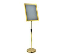 Support de sol réglable pour affiche A4, support de panneau d'affiche A4, support d'affichage de menu pour affichage d'activités de mariage/professionnelles A3 Gold Right-angle style