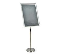 Support de sol réglable pour affiche A4, support de panneau d'affiche A4, support d'affichage de menu pour affichage d'activités de mariage/professionnelles A2 Silver Right-angle style