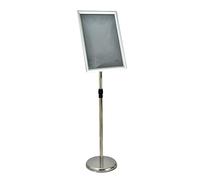 Support de sol réglable pour affiche A4, support de panneau d'affiche A4, support d'affichage de menu pour affichage d'activités de mariage/professionnelles A3 Silver Right-angle style