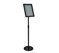 Support de sol réglable pour affiche A4, support de panneau d'affiche A4, support d'affichage de menu pour affichage d'activités de mariage/professionnelles A4 Black Right-angle style