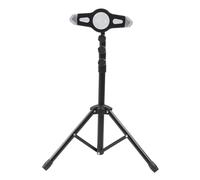 Support de sol réglable pour tablette, bras réglable en hauteur, compatible avec une large gamme d'appareils (noir)
