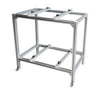 Support de sol robuste pour climatiseurs et pompes à chaleur Mini Split Support réglable en aluminium avec coussins absorbant les chocs Dimensions 80 x 40 x 88 cm Base stable