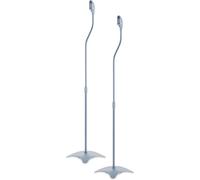 Support De Sol Universel Bh08-G Pour Haut-Parleurs Support De Pied Hauteur Réglable Canal De Câble Support Pour Domicile/Bureau Argent[YIN4182457]