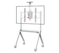 Support de Sol Universel pour Tableaux interactifs et téléviseurs, Base Mobile avec roulettes verrouillables pour Un positionnement sécurisé dans Les Bureaux, Les salles de t Les mai
