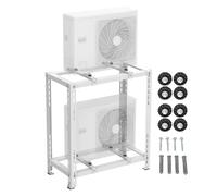 Support de Sol Universel Robuste pour climatiseur - Acier galvanisé, Convient aux unités de climatisation de 9 000 à 18 000 BTU, Conception à Double Couche, capacité de Charge maximale de 48
