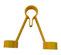 Support de sonde multimètre réglable 8 x 2 x 2 cm | Le matériau ABS jaune réduit la fatigue de la main, s'adapte aux fils de test de 7 à 11 mm, pince antidérapante pour les