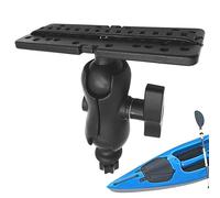 Support de sondeur de pêche - Plaque de montage pour kayak, support robuste | Support électronique de pêche sécurisé pour bateau, canoë, kayak, équipement de pêche, accessoires de sports nautiques en