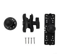 Support de sondeur rotatif à 360 degrés pour sondeur de profondeur, base à dégagement rapide en ABS avec grande pince à boule, installation plate ou percée pour la pêche en bateau