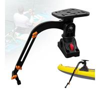 Support De Sondeur, Support De Sondeur Rotatif à 360° pour La Pêche avec Pince Réglable Et Plaque De Montage Universelle pour Bateaux Et Kayaks Hauteur 28-40cm