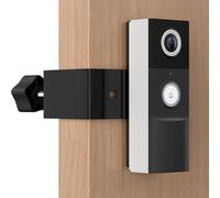 Support de sonnette antivol compatible avec Tapo, entièrement en métal pour sonnette vidéo Tapo D210/D225, détecteur de mouvement, sans perçage, réglable pour maisons/appartements/locations - Noir