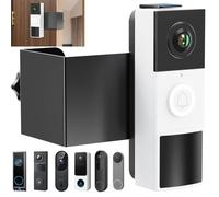 Support de sonnette antivol sans perçage compatible avec la sonnette vidéo Tapo/Orbitell/Eufy/Aosu - Support universel de caméra de sonnette - Support de montage réglable - Accessoires pour location