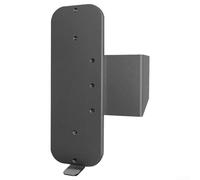 Support de sonnette de porte, sans perforation, support en métal sécurisé antivol pour garantir la sécurité de votre sonnette vidéo (noir)