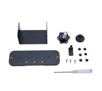 Support de sonnette vidéo antivol robuste sans perçage Support d'installation pour bureau à domicile Plastique Acier inoxydable réglable 2 pièces de support 10 vis incluses