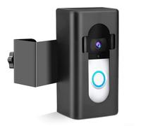 Support de sonnette vidéo antivol sans perçage, protection de sécurité, pince de porte fixe en métal, compatible avec diverses sonnettes pour appartement, bureau, 3,3 à 5,1 cm d'épaisseur