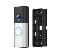 Support de sonnette vidéo compatible avec la sonnette filaire Ring Pro - Noir - Support d'angle réglable - Construction ABS