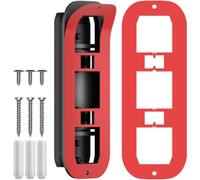 Support de sonnette vidéo réglable pour Ring & pour Blink - Support d'angle double mode 30-55° - Kit de cale antivol - ABS noir - 14 cm